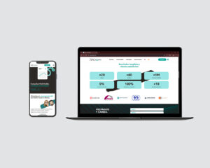 mockup ordenador de web PPCeando, agencia de marketing digital