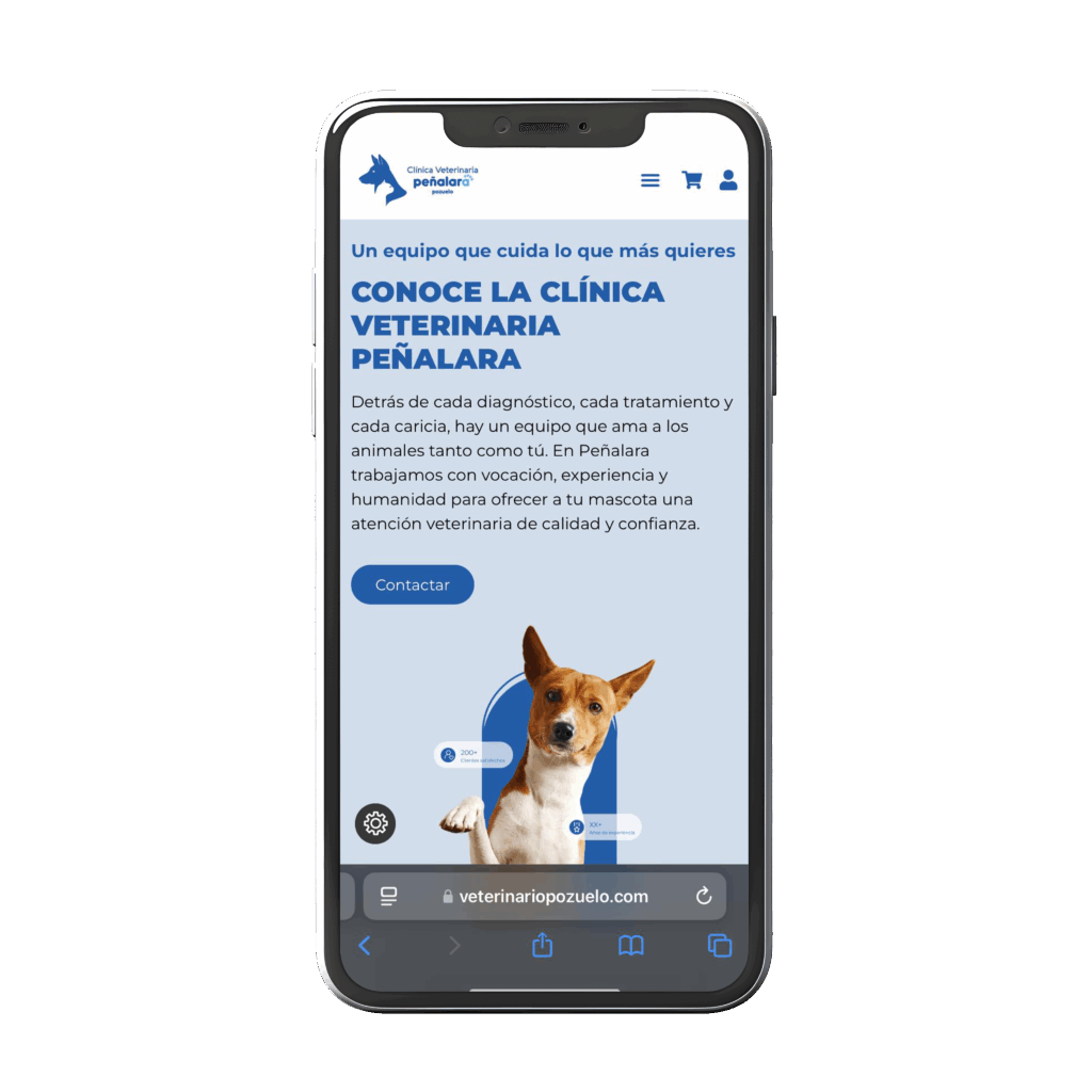 rediseño web para una clínica veterinaria