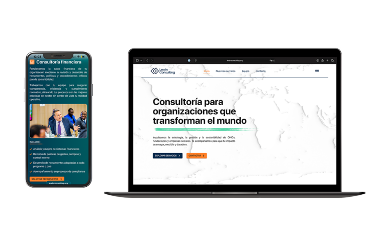 caso de éxito rediseño web lewin consulting